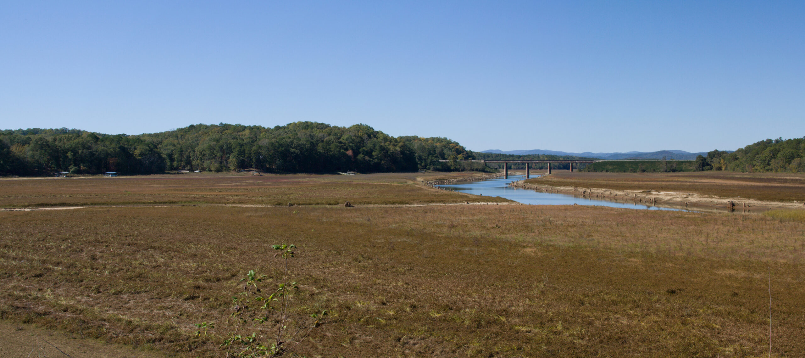 Historic 18 foot drought to the 56,000 Acre Lake Hartwell near Toccoa  Georgia