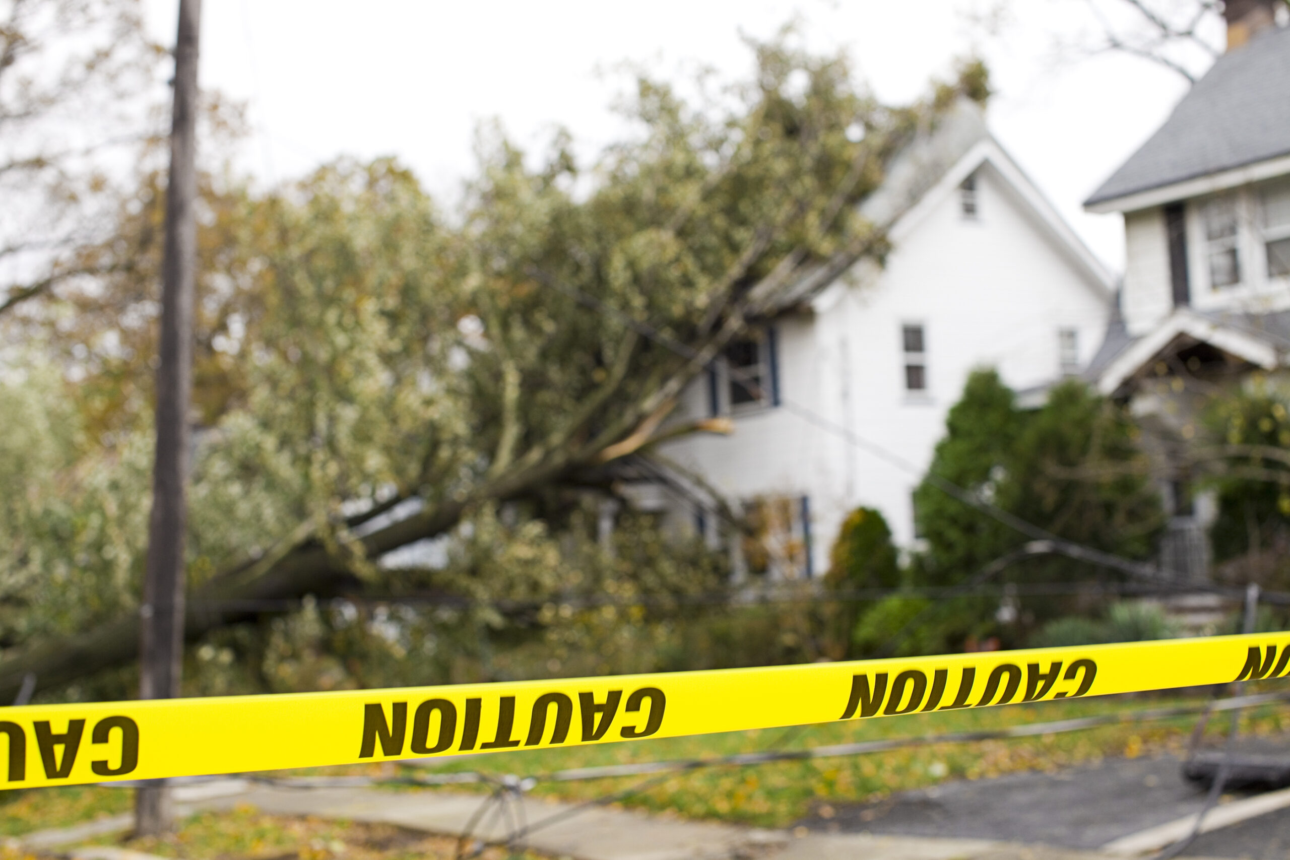 High Wind and Storm Damage Caution.